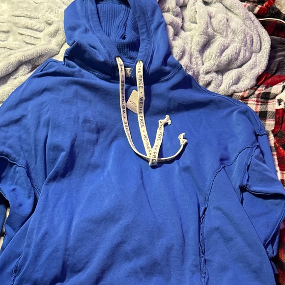 We The Free Royal Blue Hoodie with White Accents - Picture 2 of 3